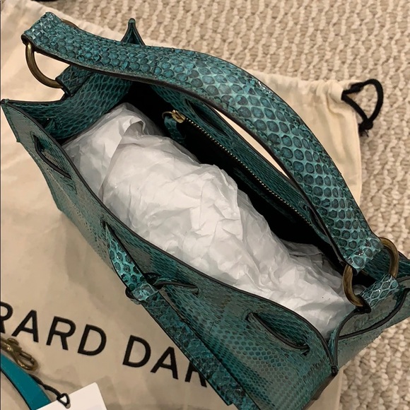 Gerard Darel Simone Python Small Handbag - Picture 5 of 7